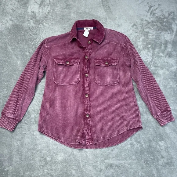 BRIGGS Women's S Blouse Pink Cotton Blend e0401 - Picture 1 of 7